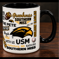 Campus Wrap Mug with Black Handle and Various Logos
