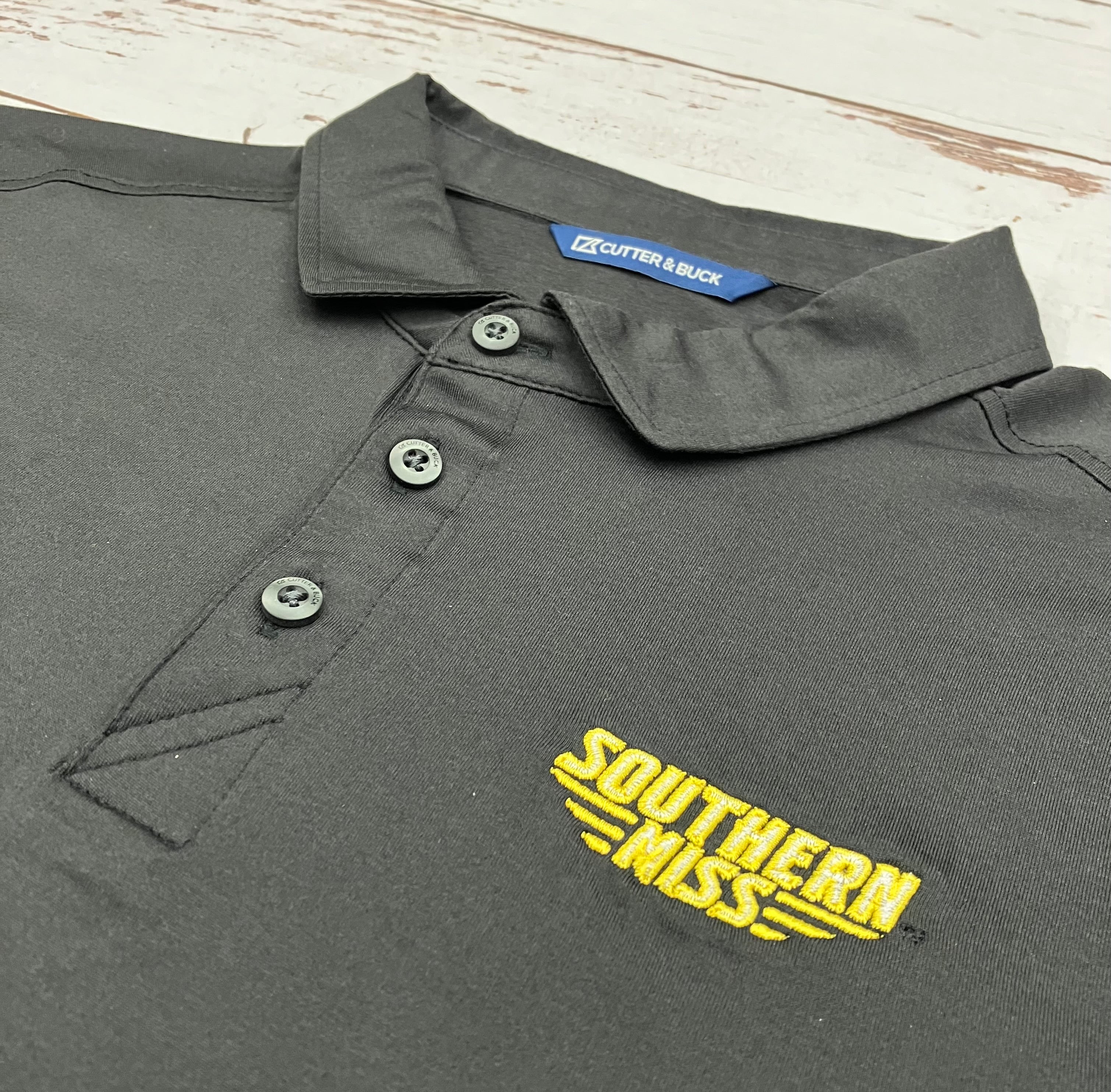 Cutter & Buck Men's Coastline Epic Comfort Eco Polo with Southern Miss Bars