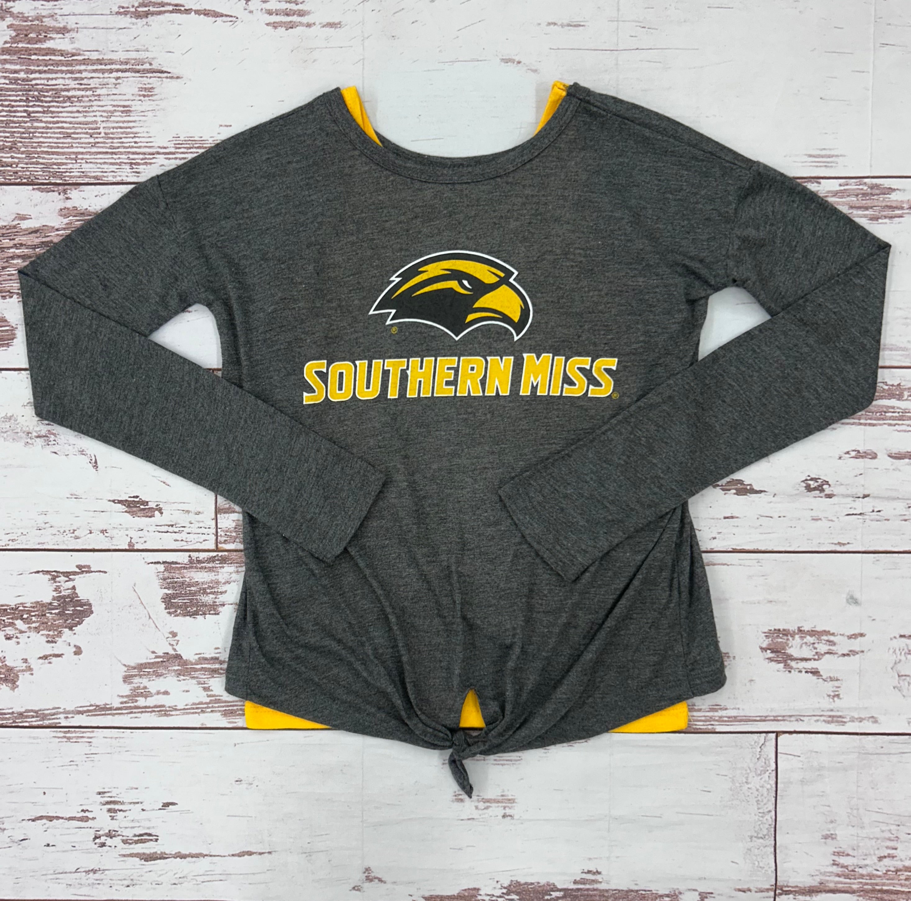Youth Girls Long Sleeve Merma Lair Eagle Head W Front Tie And Tank