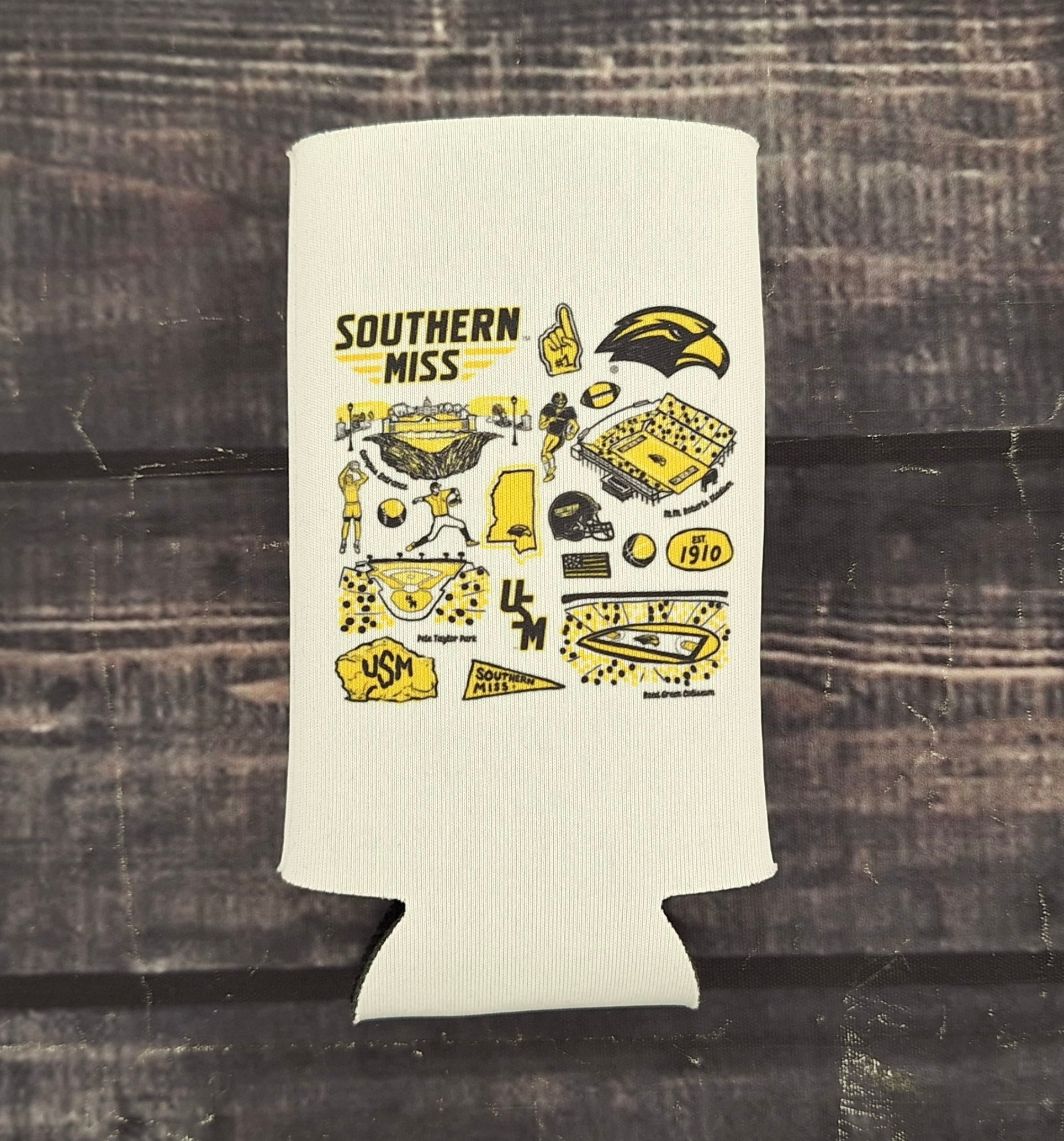 Coozie Can Slim Fit Impressions Multiple Logos