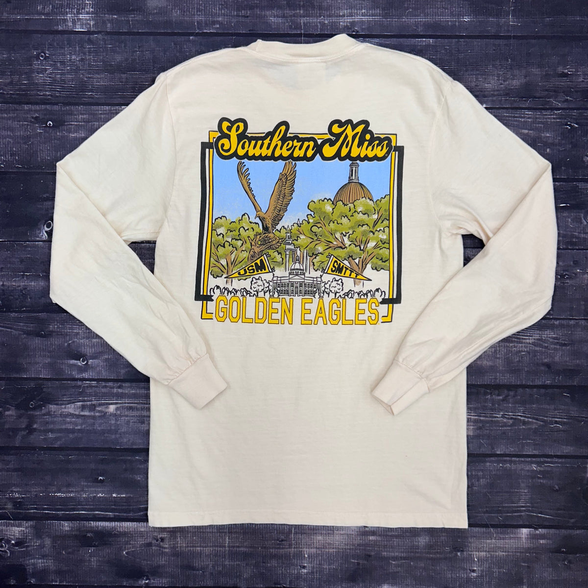 Classic Landmarks Long Sleeve T-Shirt with Golden Eagles