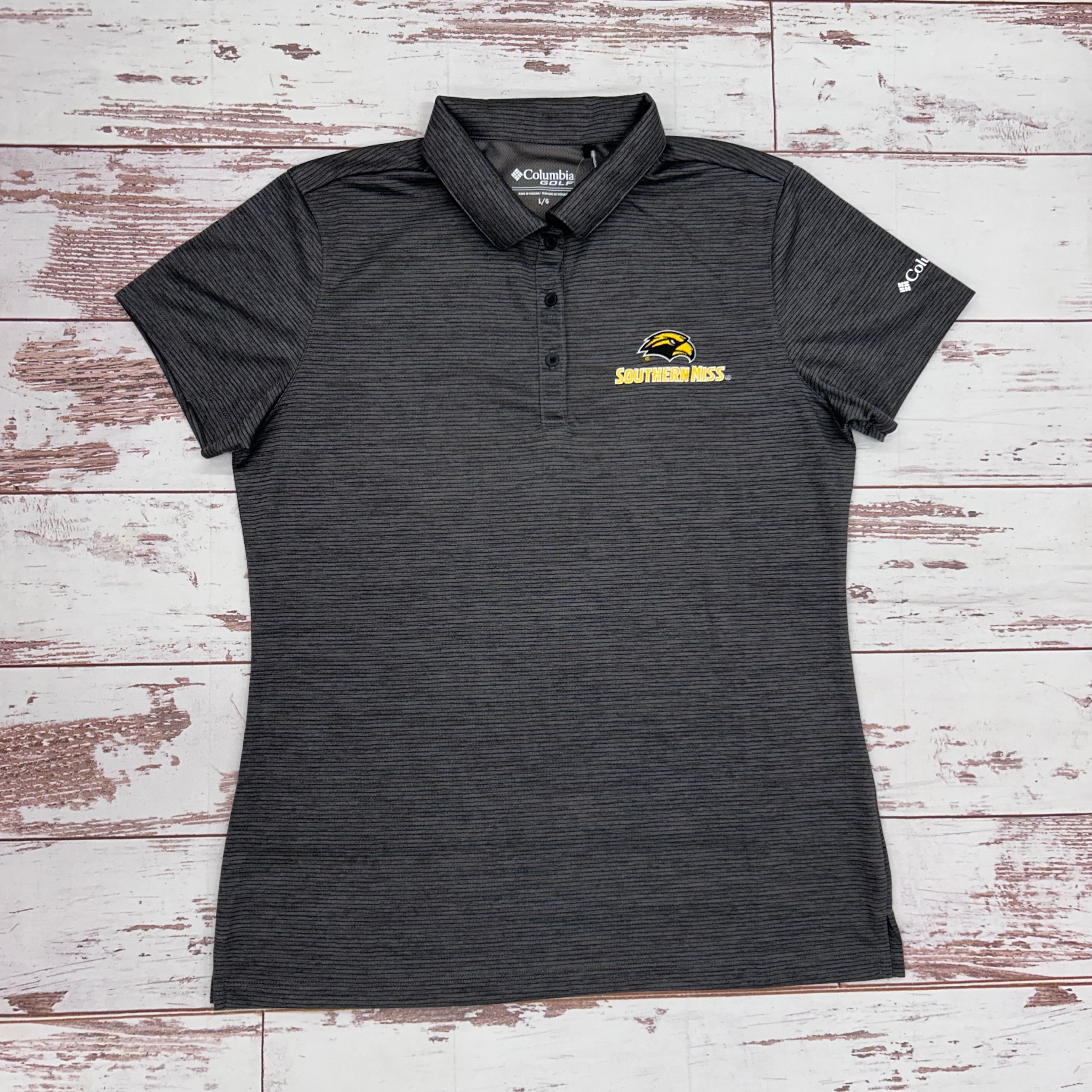 Polo Women's Left Chest Eagle Head Southern Miss