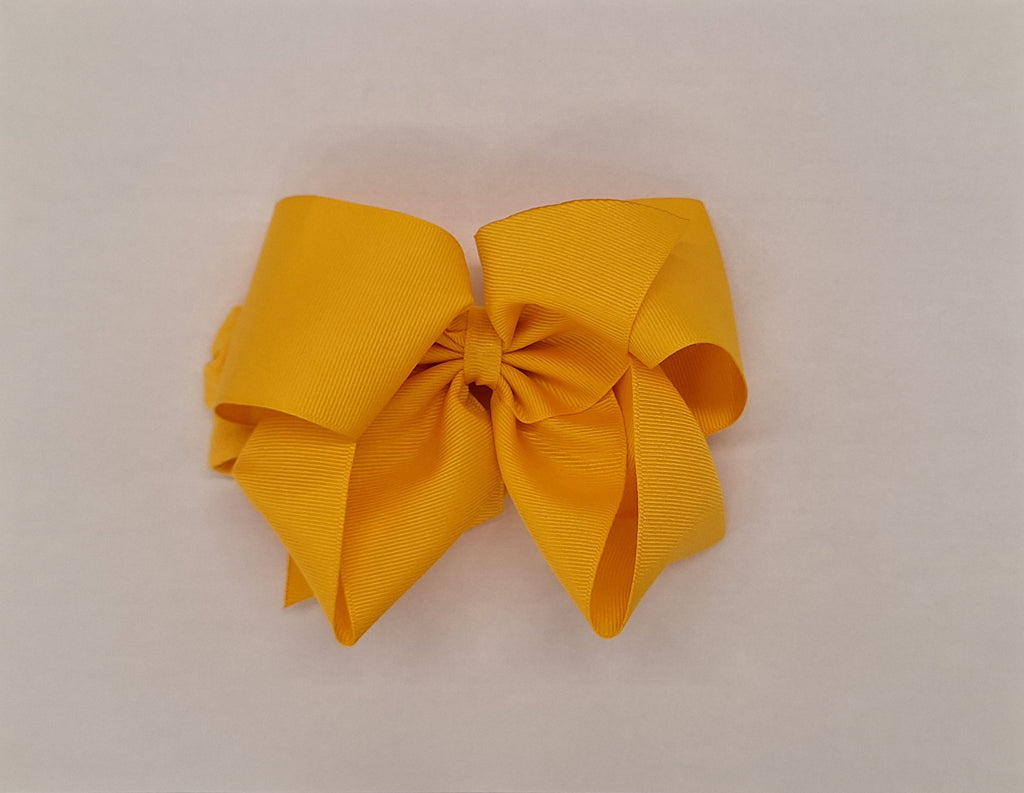 Hair Headband Bow XL Solid Gold