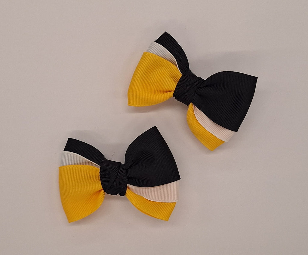 Two Pack Hair Bow with Euro Knot
