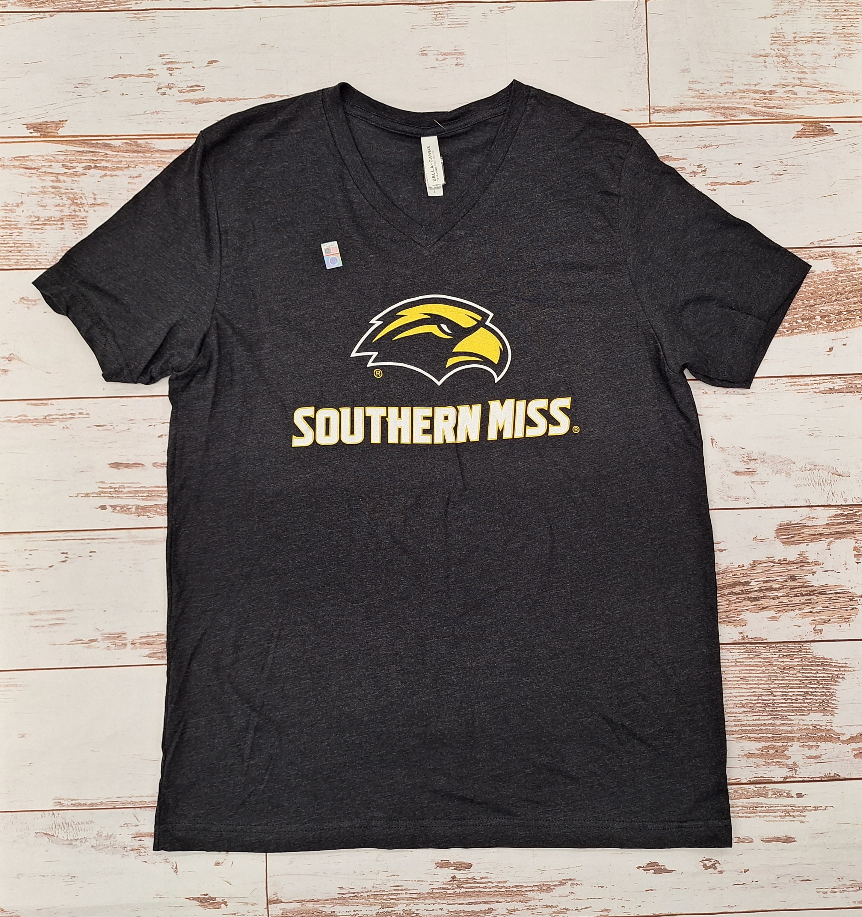 T-Shirt Women's Short Sleeve V-neck Simple Eagle Head