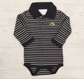 Atlanta Hosiery Co Baby Onesie Golf Polo Long Sleeve with Eagle Head