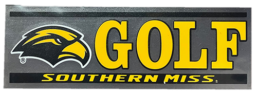 Auto Decal Eagle Head Golf Southern Miss