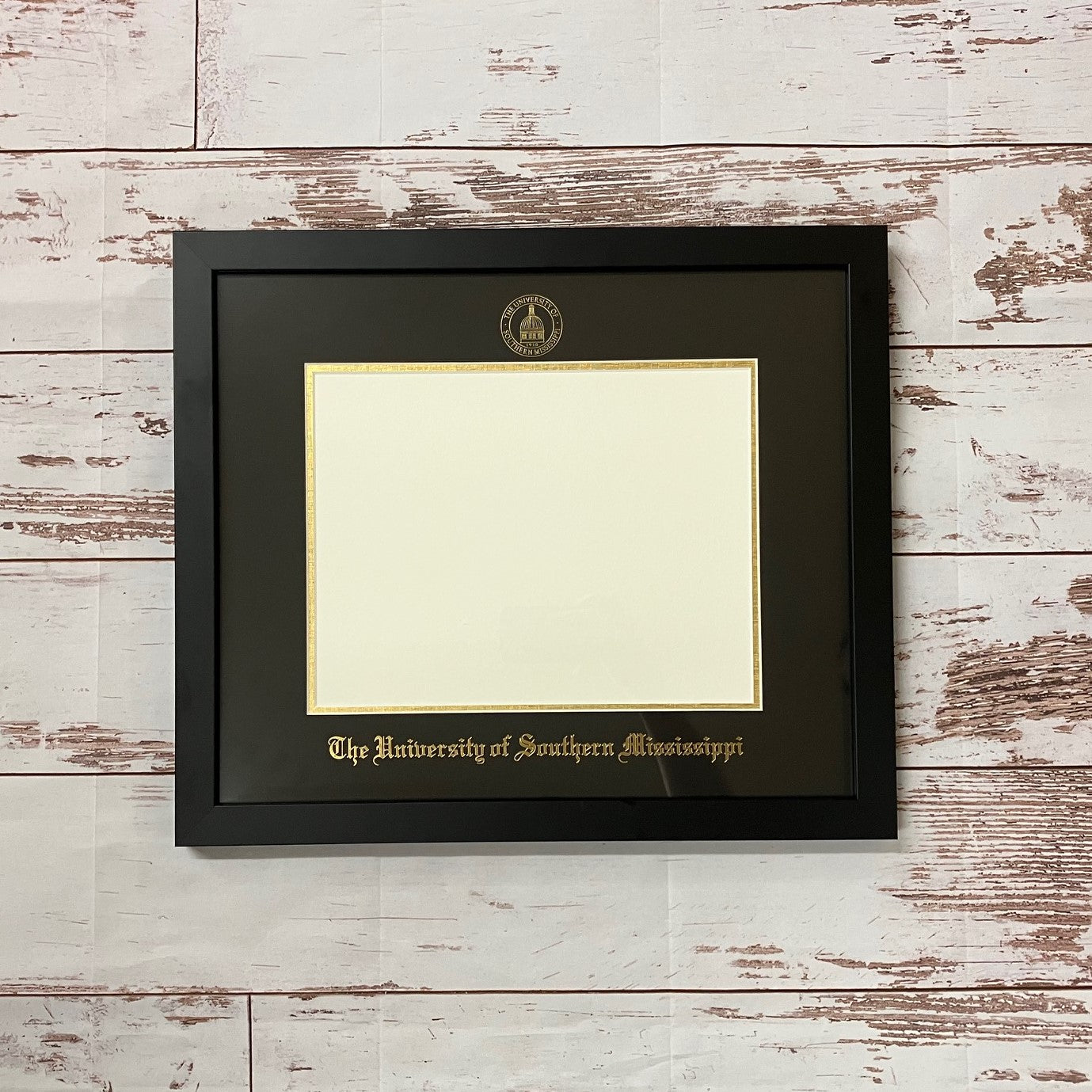 Frame Diploma #16 Honors Mahogany Gold Medal Black Mat