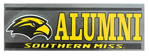 Auto Decal Eagle Head Alumni Over Southern Miss