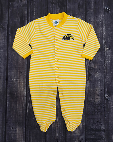 Creative Knitwear Baby Striped Footed Romper