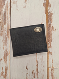 Wallet Leather Passcase Pebble Grain Eagle Head Concho