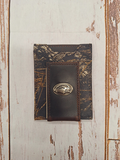 Wallet Leather Mossy Oak Magnet Eagle Head Concho