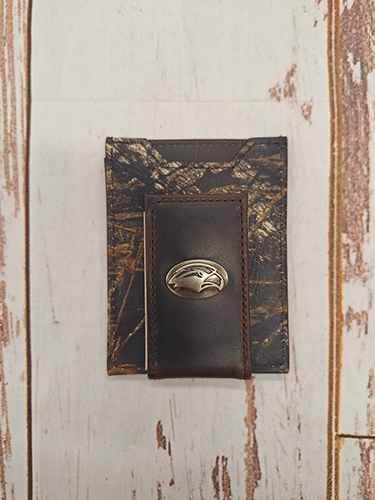 Wallet Leather Mossy Oak Magnet Eagle Head Concho