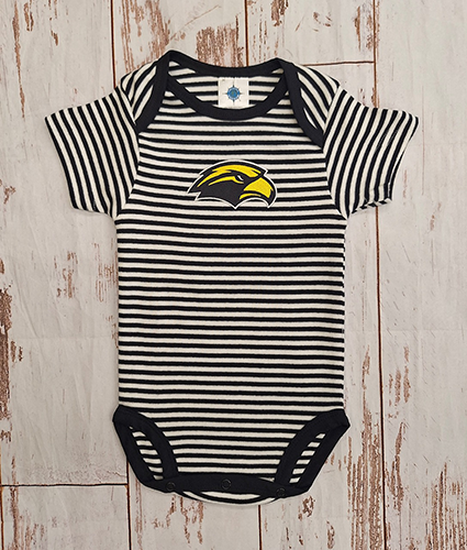 Creative Knitwear Baby Striped Onesie with Eagle Head