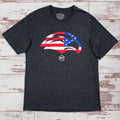Eagle Head USA Flag Short Sleeve T-Shirt