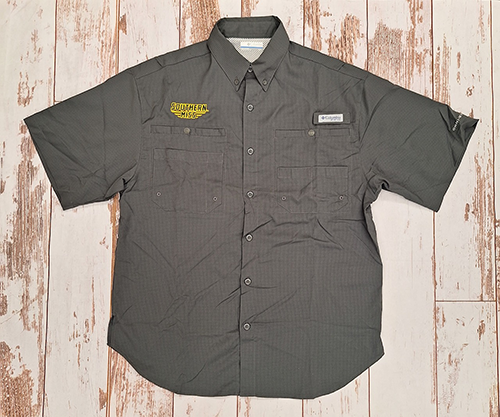 Columbia Shirt Men's Short Sleeve Tamiami Southern Miss Bars