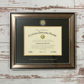 Frame Diploma #30 Dimensions Satin Black Yellow