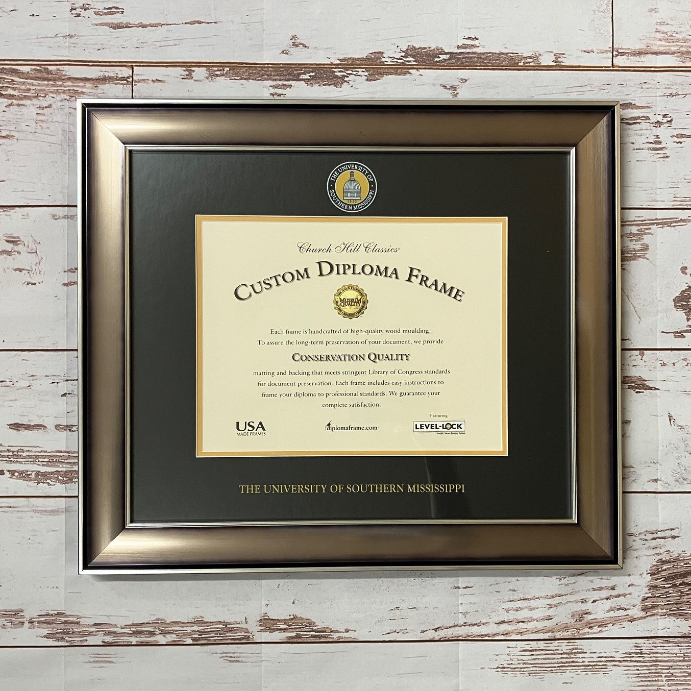 Frame Diploma #30 Dimensions Satin Black Yellow