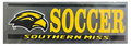 Auto Decal Eagle Head Soccer Over Southern Miss