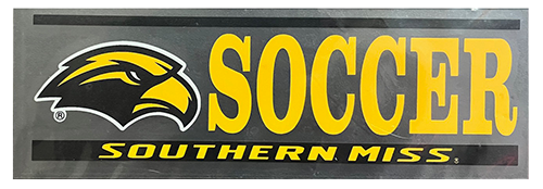 Auto Decal Eagle Head Soccer Over Southern Miss