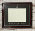 Frame Diploma #40 Classic Mahogany Silver Trim Embossed Black Mat