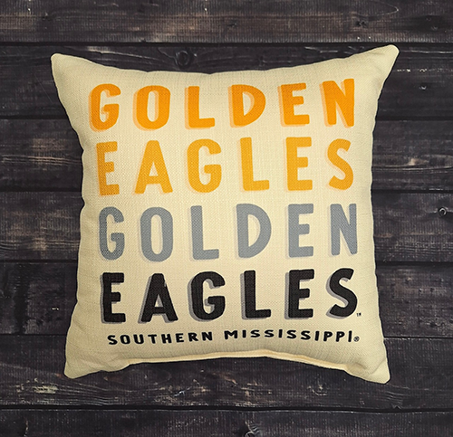 Pillow Linen Golden Eagles Southern Miss