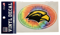 Auto Decal 5" Oval Tie Dye Eagle Head