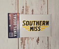 Auto Decal 5" Southern Miss Bars