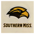 Auto Decal 5" Eagle Head Southern Miss Wordmark