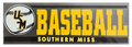 CDI Corporation Auto Decal Stacked USM Baseball Logo Baseball Southern Miss