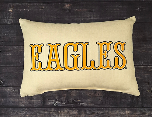 Pillow Linen Traditional Eagles Boy Font