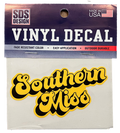 Auto Decal 3" Southern Miss in Bubble Script
