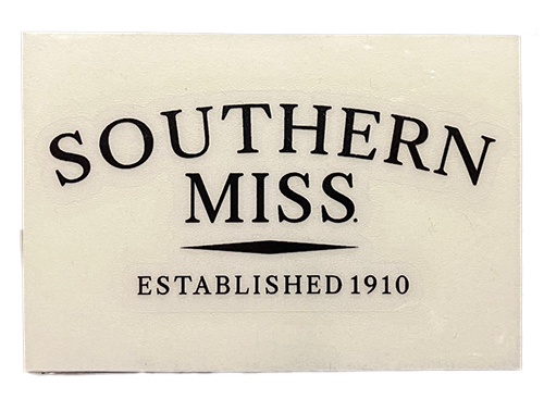 Auto Decal 3" Southern Miss Est 1910
