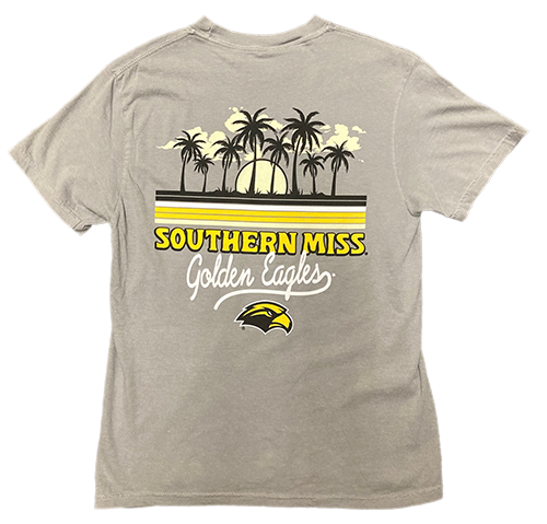 T-Shirt Short Sleeve Palm Color Stripes