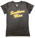 T-Shirt Women's V-neck Short Sleeve Southern Miss Script
