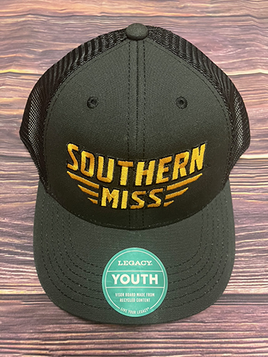 Youth Cap Baseball Trucker Adjustable Mpsy Southern Miss Bars