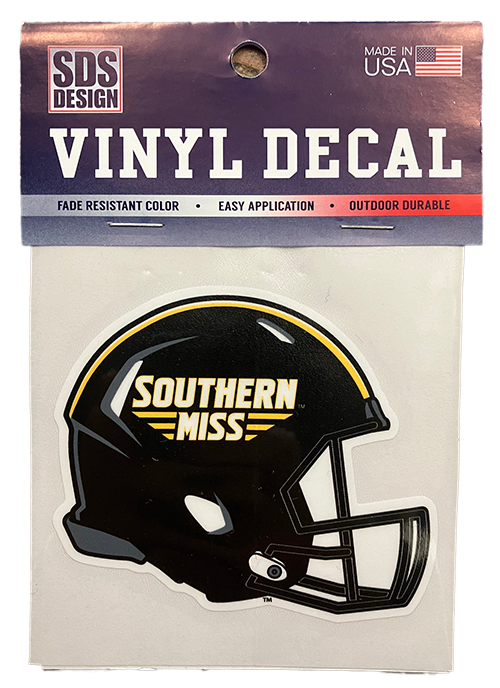 Auto Decal 3" Helmet Southern Miss Bars Vinyl