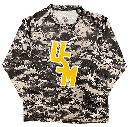 Youth T-Shirt Long Sleeve Digital Stacked USM