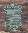 Garb, Inc. Baby Beatrice Striped Polo Skirt Onesie with Eagle Head