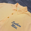 Men's Twine Pinstripe Polo with Southern Miss Script