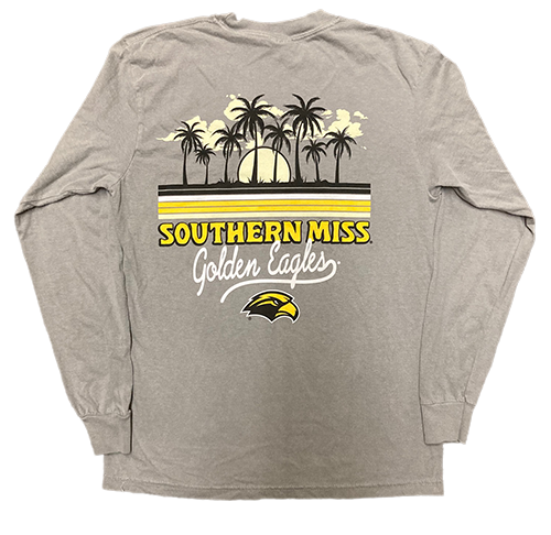 T-Shirt Long Sleeve Palm Color Stripes with Various Logos