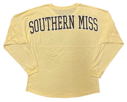 Women's Long Sleeve T-Shirt Pom Pom Eagle Head Southern Miss