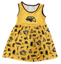 Toddler Dress Tank Eagle Head Skirt Football Icons