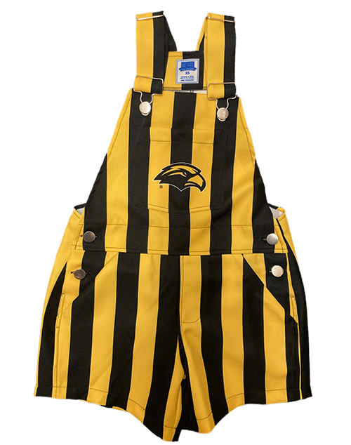 Youth Overall Team Striped Eagle Head with Pockets
