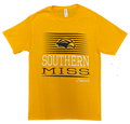 T-Shirt Short Sleeve Dripower Eagle Head Over Stripes