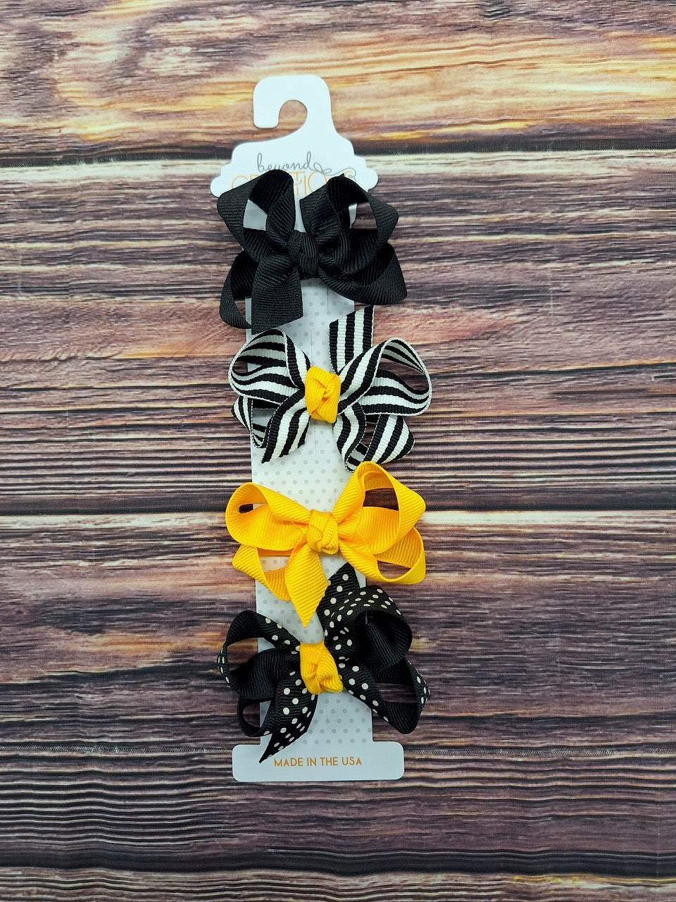 Hair Bow Clip 4 pack assortment