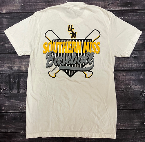 T-Shirt Short Sleeve Baseball Homeplate Shield