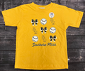 Youth T-Shirt Short Sleeve Bows and Baseballs