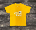 Creative Knitwear Baby Megaphone Future Cheerleader Short Sleeve T-Shirt with Eagle Head