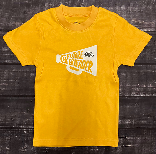 Toddler T-Shirt Short Sleeve Megaphone Future Cheerleader
